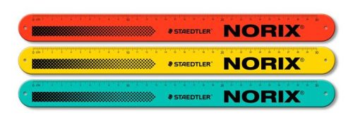 Vonalzó, rugalmas, csuklóra pattintható, 30 cm, STAEDTLER, "Norix® 565"