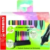 Szövegkiemelő készlet, 2-5 mm, STABILO "Green Boss Pastel", 8 db-os asztali készlet