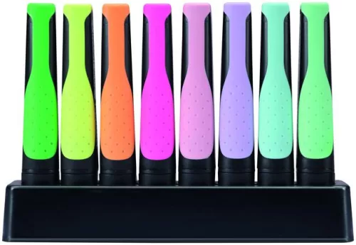 Szövegkiemelő készlet, 2-5 mm, STABILO "Green Boss Pastel", 8 db-os asztali készlet