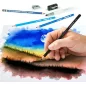   Akvarell ceruza készlet, ecsettel, radírral, hegyezővel, grafitceruzával, STAEDTLER® "146 10C", 12 különböző szín