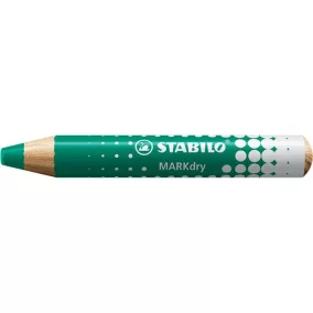   Táblaceruza fehértáblához, flipchartpapírhoz, kúpos, STABILO "MARKdry", zöld