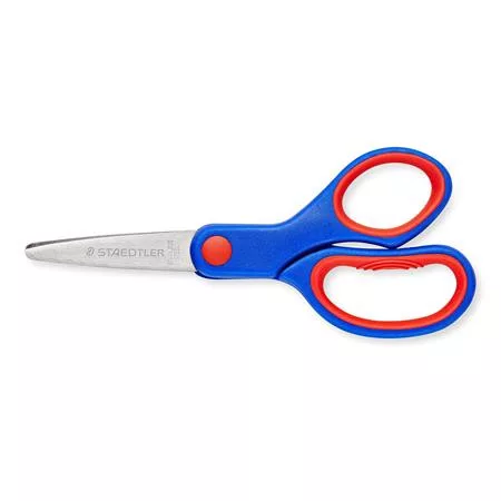 Olló, iskolai, 14 cm, STAEDTLER "Noris 965", kék