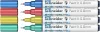 Akrilmarker készlet, 0,8 mm, SCHNEIDER "Paint-It 010", 4 különböző metálszín