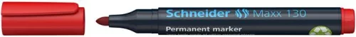 Alkoholos marker, 1-3 mm, kúpos, SCHNEIDER "Maxx 130", piros