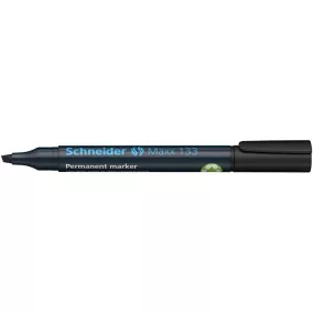   Alkoholos marker, 1-4 mm, vágott, SCHNEIDER "Maxx 133", fekete