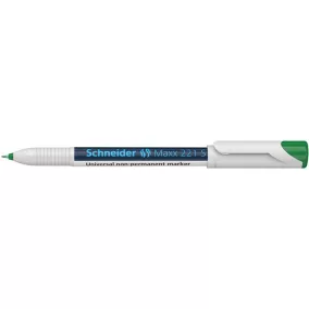   Alkoholmentes marker, OHP, 0,4 mm, SCHNEIDER "Maxx 221 S", zöld