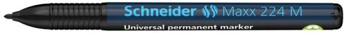 Alkoholos marker, OHP, 1 mm, SCHNEIDER "Maxx 224 M", fekete