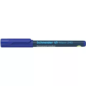   Alkoholos marker, 1-2 mm, kúpos, SCHNEIDER "Maxx 240", kék