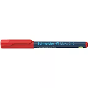   Alkoholos marker, 1-2 mm, kúpos, SCHNEIDER "Maxx 240", piros