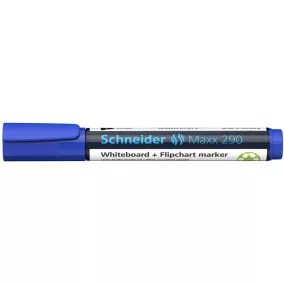   Tábla- és flipchart marker, 2-3 mm, kúpos, SCHNEIDER "Maxx 290", kék