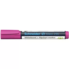   Tábla- és flipchart marker, 2-3 mm, kúpos, SCHNEIDER "Maxx 290", magenta