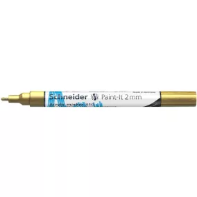   Dekormarker, akril, 2 mm, SCHNEIDER "Paint-It 310", arany