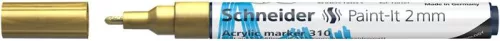 Dekormarker, akril, 2 mm, SCHNEIDER "Paint-It 310", arany