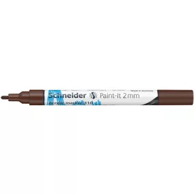   Dekormarker, akril, 2 mm, SCHNEIDER "Paint-It 310", barna