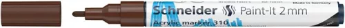 Dekormarker, akril, 2 mm, SCHNEIDER "Paint-It 310", barna