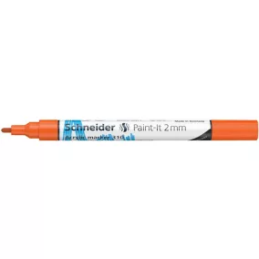   Dekormarker, akril, 2 mm, SCHNEIDER "Paint-It 310", narancssárga