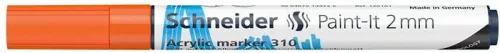 Dekormarker, akril, 2 mm, SCHNEIDER "Paint-It 310", narancssárga