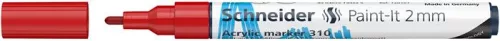 Dekormarker, akril, 2 mm, SCHNEIDER "Paint-It 310", piros