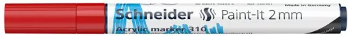 Dekormarker, akril, 2 mm, SCHNEIDER "Paint-It 310", piros
