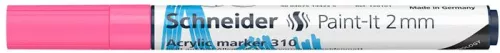 Dekormarker, akril, 2 mm, SCHNEIDER "Paint-It 310", rózsaszín
