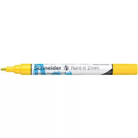   Dekormarker, akril, 2 mm, SCHNEIDER "Paint-It 310", sárga