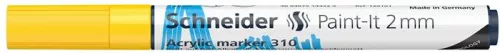 Dekormarker, akril, 2 mm, SCHNEIDER "Paint-It 310", sárga