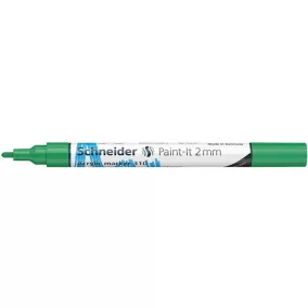   Dekormarker, akril, 2 mm, SCHNEIDER "Paint-It 310", zöld