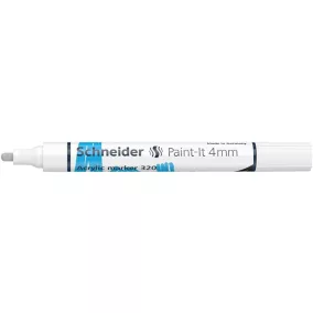   Dekormarker, akril, 4 mm, SCHNEIDER "Paint-It 320", fehér