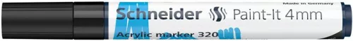 Dekormarker, akril, 4 mm, SCHNEIDER "Paint-It 320", fekete