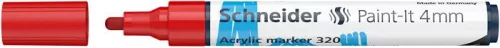 Dekormarker, akril, 4 mm, SCHNEIDER "Paint-It 320", piros