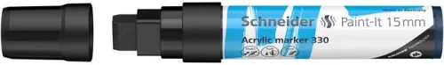 Dekormarker, akril, 15 mm, SCHNEIDER "Paint-It 330", fekete