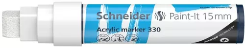 Dekormarker, akril, 15 mm, SCHNEIDER "Paint-It 330", fehér