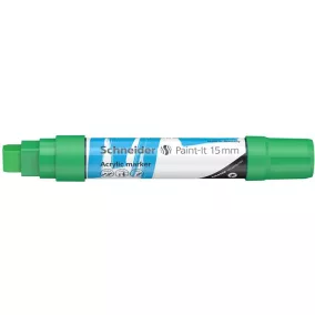   Dekormarker, akril, 15 mm, SCHNEIDER "Paint-It 330", zöld