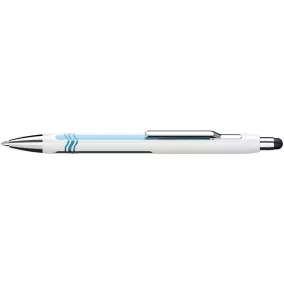  Golyóstoll, 0,7 mm, nyomógombos, érintőképernyőhöz, fehér-kék tolltest, SCHNEIDER "Epsilon Touch XB", kék