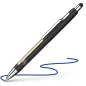   Golyóstoll, 0,7 mm, nyomógombos, érintőképernyőhöz, fekete-arany tolltest,SCHNEIDER "Epsilon Touch XB", kék