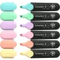   Szövegkiemelő készlet, 1-5 mm, SCHNEIDER "Job Pastel", 6 különböző pasztell szín