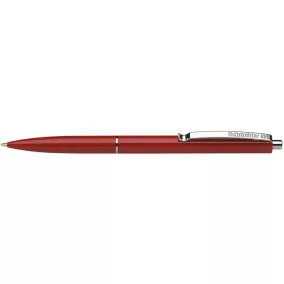   Golyóstoll, 0,5 mm, nyomógombos, SCHNEIDER "K15", piros