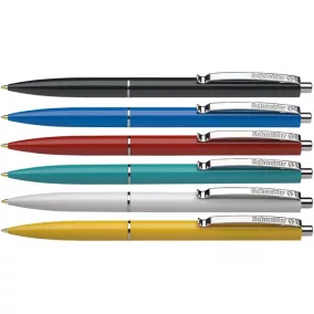   Golyóstoll, 0,5 mm, nyomógombos, vegyes tolltest, SCHNEIDER "K15", kék