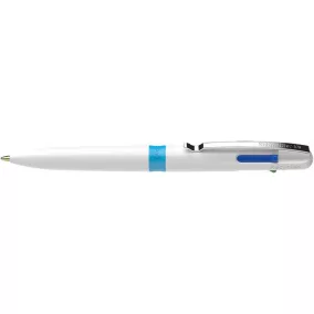   Golyóstoll, 0,5 mm, nyomógombos, négyszínű, SCHNEIDER "Take 4", fehér