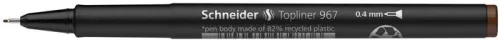 Tűfilc, 0,4 mm, SCHNEIDER "Topliner 967", barna