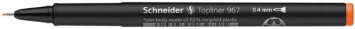 Tűfilc, 0,4 mm, SCHNEIDER "Topliner 967", narancssárga