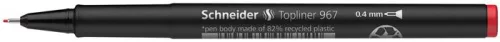 Tűfilc, 0,4 mm, SCHNEIDER "Topliner 967", piros