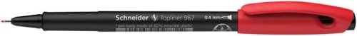Tűfilc, 0,4 mm, SCHNEIDER "Topliner 967", piros