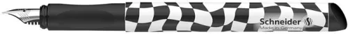Töltőtoll, 0,5 mm, SCHNEIDER "Voice", fekete kockás