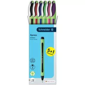   Tűfilc készlet, 0,8 mm, SCHNEIDER "Xpress", 6 különböző szín