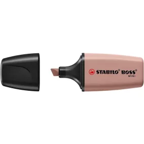   Szövegkiemelő, 1-4 mm, STABILO "Boss Mini Nature vibes", sötétbarna