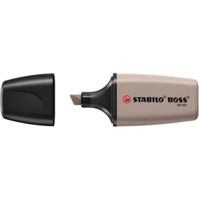   Szövegkiemelő, 1-4 mm, STABILO "Boss Mini Nature vibes", melegszürke
