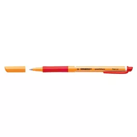 Rollertoll, 0,5 mm, STABILO "PointVisco", piros