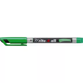   Alkoholos marker, 1 mm, kúpos, STABILO "Write-4-all", zöld