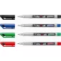   Alkoholos marker, 0,7 mm, kúpos, STABILO "Write-4-all", fekete